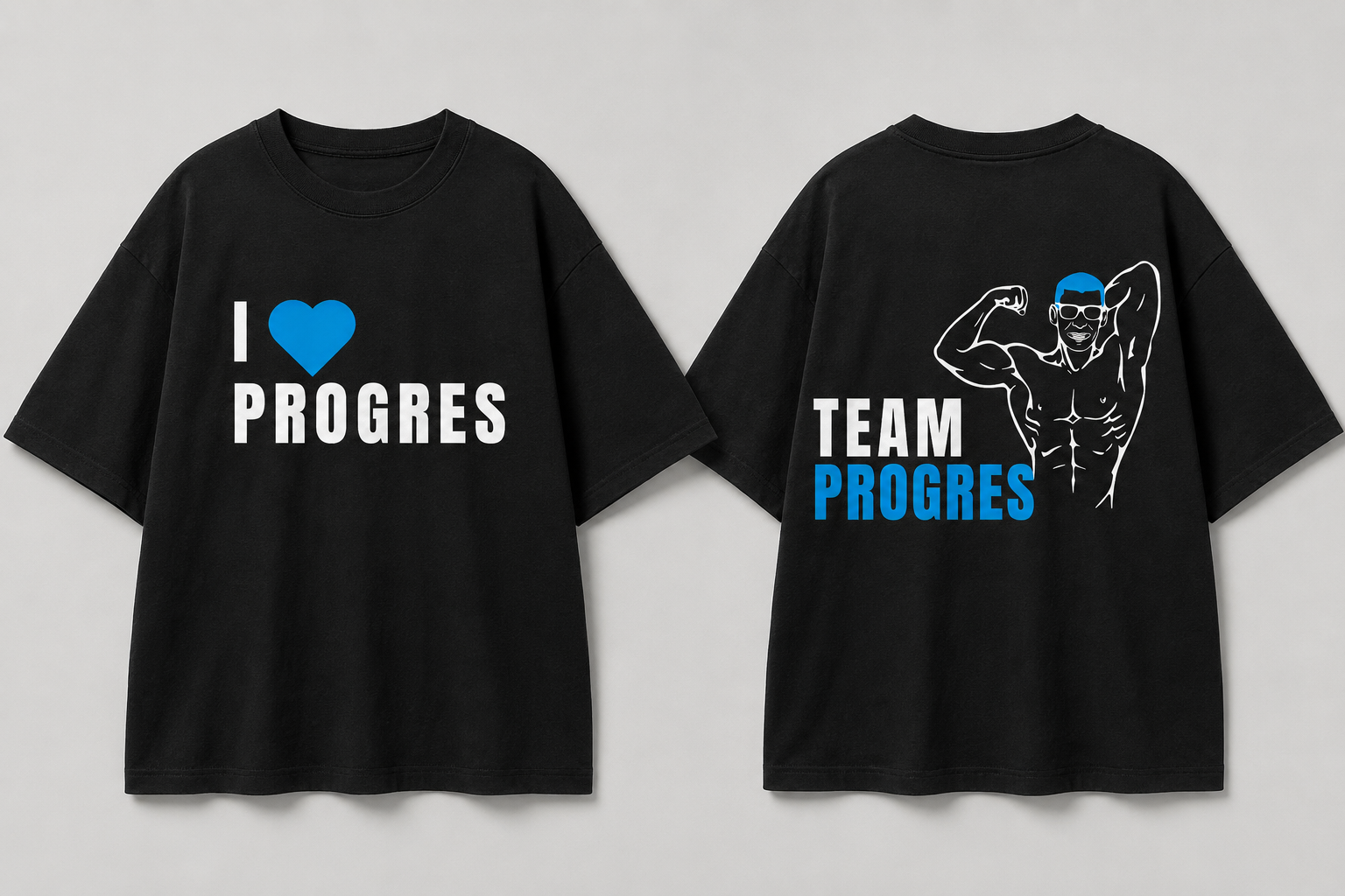 Wizualizacja koszulki I Love Progres